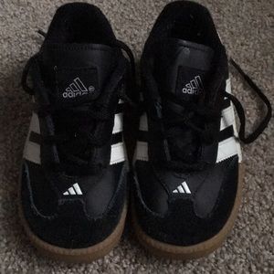 Little boys Black Adidas Samba shoes